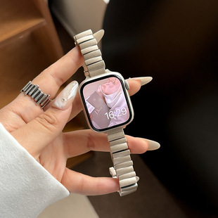 Применимо яблоко apple watchs9 калейдоскоп нерегулярный металлический ремешок iwatchs10 ремешок с пряжкой бабочки