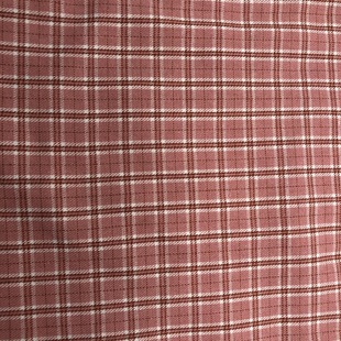 Factory spot 21s yarn-dyed twill sanding plaid shirt cloth ins retro style plaid dress method brushed