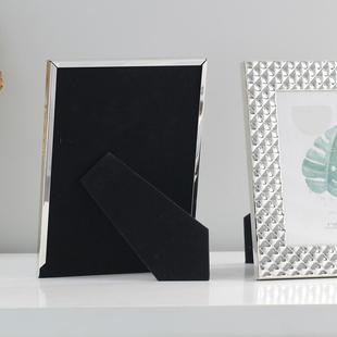 High-end photo frame modern fashion flash diamond gold silver 6 inch 7 inch metal photo frame exquisite table decoration