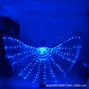 Хэллоуин LED светящиеся большие крылья танцующие крылья цветные взрослые 360 градусов танцующие крылья танцуют золотые крылья