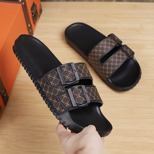 Factory direct adjustable slippers men's summer breathable non-slip wear-resistant deodorant thick bottom Joker plus size a generation of hair