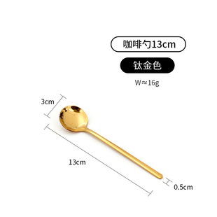 304 stainless steel coffee spoon mug short teaspoon cute ins long handle cold drink ice spoon milk powder mixing small spoon