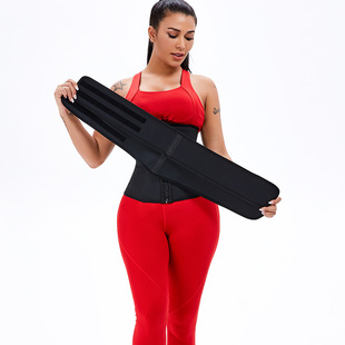 Cross-border New 9-bone Latex Frosted Surface Double Belt Detachable Sports Fitness Abdominal Belt Thin Waist Clip