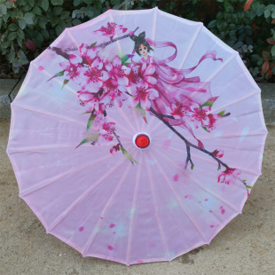 Free Shipping small size 56cm Children's Antique Princess Aisha Cartoon Oil Paper Umbrella Hanfu Umbrella Dance Photo Craft Umbrella