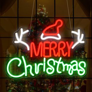 cross border amazon led neon merry Christmas christmas shovel decorations gift snowman