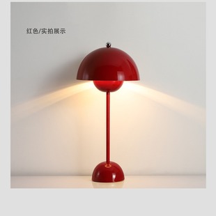 Cross-border bud table lamp bedroom bedside lamp wedding dowry decorative atmosphere lamp Nordic ins girl desk mushroom