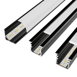 Embedded embedded led linear linear line lamp concealed yin and yang angle aluminum alloy lamp slot living room lamp with aluminum slot