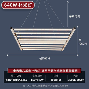 Plant growth lamp full spectrum red and blue plant lamp vegetable leaf vegetable flower green plant seedling succulent plant fill light