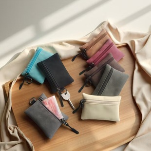 2025 New Frosted Subfur Small Wallet Creative Small Bag Clutch Bag Lanyard Buckle Unisex Storage Bag