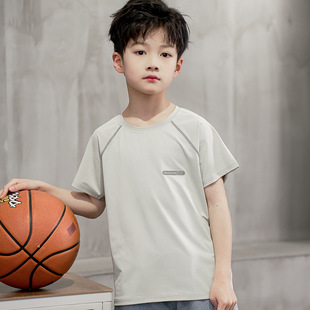 2024 Children's Quick-drying Short-sleeved Mesh Breathable T-shirt Summer New Boys and Girls Half-sleeved Breathable Outdoor Sports Top