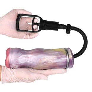 New Vacuum Air Pump Clip Suction Large Mouth Inverted Mold through Masturbation Device Penis Training Special-Shaped Airplane Cup Cross-Border