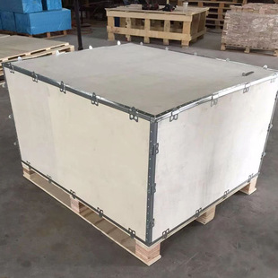 Fumigation-free packing box removable steel edge box buckle packing box household appliance medical equipment packing wooden box steel belt box