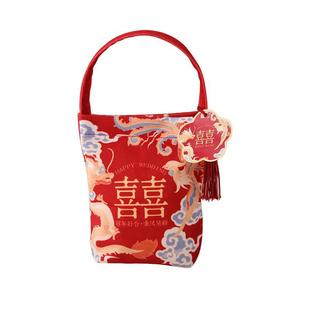 Wedding Candy Bag Special Hand-held Wedding Candy Bag Candy Box Wedding Candy Bag Folding Free Wedding Gift Bag