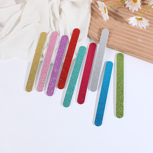 Single-sided onion powder nail file strip personal care sponge file nail tool glitter powder nail strip rub strip