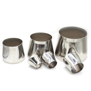 304# stainless steel bell mouth large and small flagpole straight-through reducer joint welding concentric reducing diameter adapter