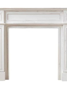 Hallway partition B & B white living room decoration rack display wedding American wood color fireplace rack retro table