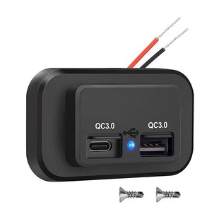 Modified multi-function car mobile phone charger bus saloon car yacht QC3.0 PD3.0 with switch free hole