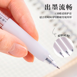 Ручка с деревянной лесной кистью быстросохнущая для студентов ST Pen Press гелевая ручка с высоким значением цвета ins Японская красная ручка Синяя