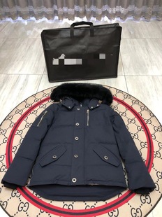 Canadian Palm Moose 3Q Jacket Men's Scissors Down Jacket Fox Fur Winter Warm Jacket