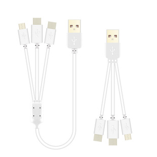 One-to-three data line One-to-two double-TYPE-C charging line Multi-function two-in-one data line one-to-two