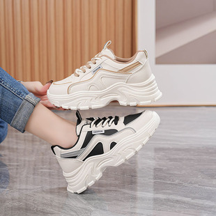 Autumn 2024 new round head students running casual sneaker thick-soled increased Torre shoes travel shoes Q8825