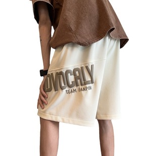 Oversize High Street хаки повседневные шорты мужской прилив спорт американский баскетбол 5 укороченных брюк