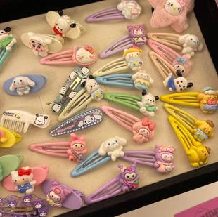 Sanrio KTCat мультипликационная заколка для волос на стороне челки BBBзажимы для волос для маленьких девочек милые корейские милые аксессуары для волос