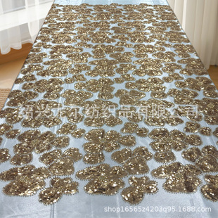 2025 New Development Golden Beads Golden Rice Beads Golden Bubble Beads Women's Fashion Embroidery Fabric Beaded Tube Embroidery