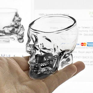 mxmade Creative Glass skull beer skull glass wine decanter Crafts gift wine glass