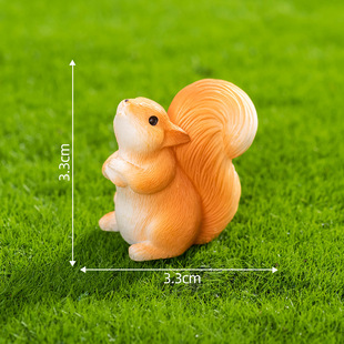 Moss Micro Landscape Cute Simulation Squirrel Gardening Landscaping Blind Bag DIY Decorations Accessories Desktop Small Ornaments