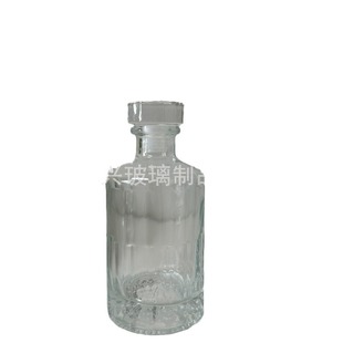 Kaishan Liquor Bottle Empty Wine Bottle Half Jin High Color Value Transparent Glass Wine Bottle Happy Wine Bottle Self-brewing and Bottling