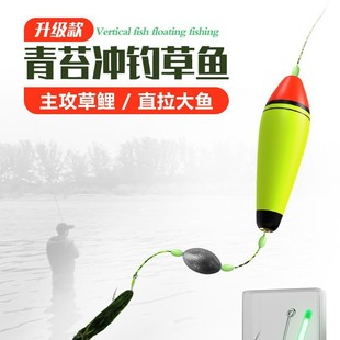 New Floating Fishing Set for Grass Carp with Single Hook, Through-Line Fishing Float, Luminous Fishing Float, Hand Rod, Sea Rod, Lure Sliding Float Fishing Set