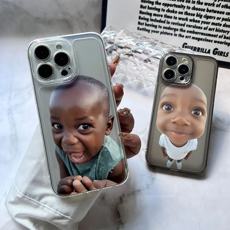 Ugly-cute African Twelve Boys Cartoon iPhone 17 Pro Max Case (16/15 Pro, 14/13/12/11)