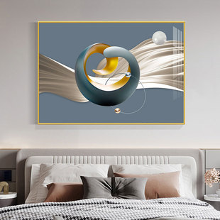 Modern minimalist bedroom decorative painting bedside hanging painting Nordic master bedroom room mural Hotel hotel guest room wall painting