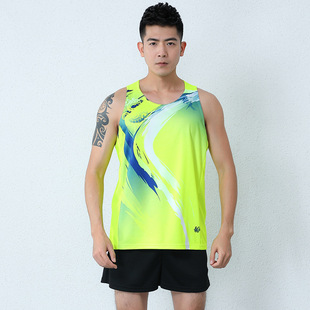 Fitness Track and Field Suit Men's and Women's Marathon Running Chinese Vest Quick-drying Training Suit Competition 1810718108