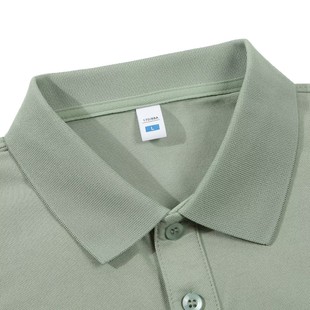 Рубашка Xiansen S2608 40 210-граммовых имитационных хлопковых однотонных лацканов для мужчин и женщин футболка POLO для бизнеса