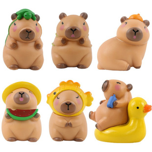 Cross-border Cute Capibala Blind Box Doll Cute Doll Cartoon Hand-made Toy Girl Decorations Ornaments