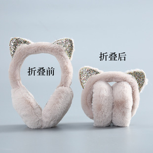 Factory direct thick cold warm plush earmuffs earmuffs earmuffs Korean version of earmuffs adult winter earmuffs batch