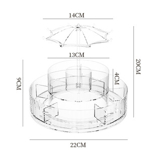 Cosmetics Storage Cabinet Desktop Dressing Table Lipstick Skin Care Products Transparent Storage Rack Installation-Free Integrated Acrylic
