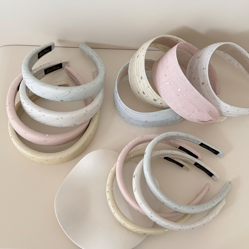2026 Korean Version Wide-Brimmed Headband Gentle Girl Headband Non-Slip with Teeth Youthful Fashion Hair Accessory Hair Clip