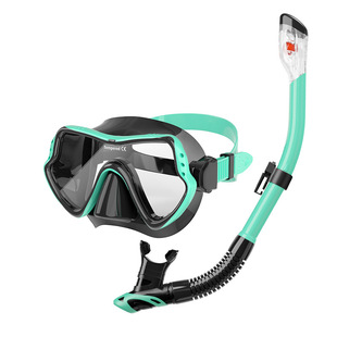 New diving goggles breathing tube suit men's and women's large frame silicone mirror diving mask diving mirror snorkeling suit