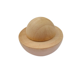 Wooden Hemisphere Hemisphere Wooden Learning Aids Teaching Aids diy Painted Accessories Wooden Beads 1/2 Wooden Sphere Wholesale