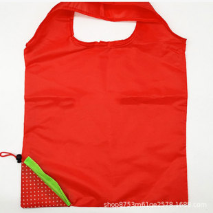 Folding Strawberry Shopping Bag Custom logo Enterprise Advertising Gift Bag Portable Environmental Bag Storage Bag Printing
