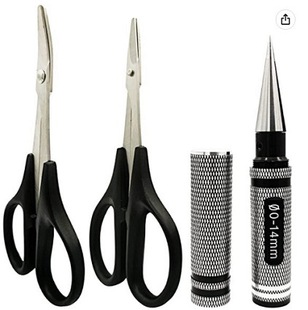 Синяя модель diy корпус автомобиля с прямой головкой ножницы колена ножницы расширитель отверстия ножницы сборочный набор