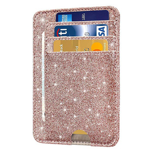 Scandinavian Fashion Gypsophila Leather Coin Purse with Multiple Card Slots, Id Card, Bank Card Leather Card Holder with Printed Logo