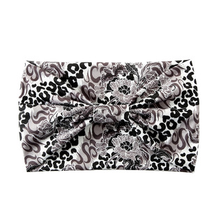 New European and American cross-border printed hair band elastic wide-brimmed sports headband yoga hair band women's sweat-absorbent headscarf