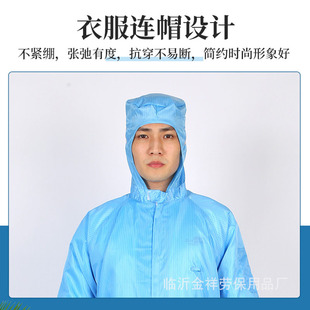 Anti-static Clothes Full Body Protection Hooded Overalls Dust-free Dustproof Clean Work Clothes Food Clothes Printable LOGO