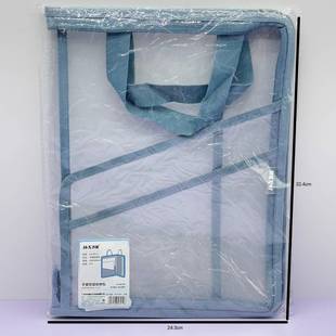 6912 Test Paper Storage Bag Transparent Document Bag 180 Degree Flat Hand Bag Waterproof Book Carrying Bag Supplementary Test Paper Bag