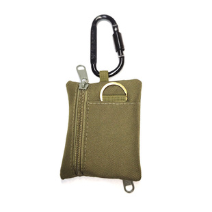 Oxford Cloth Tactical Small Card Holder Coin Change Mini Wallet Multi-Function Key Headset Bank Card Cosmetics Bag