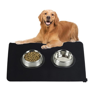 Spot supply silicone pet pad dog paw pad feeding thickened non-slip leak-proof cat pad dog pad pet placemat